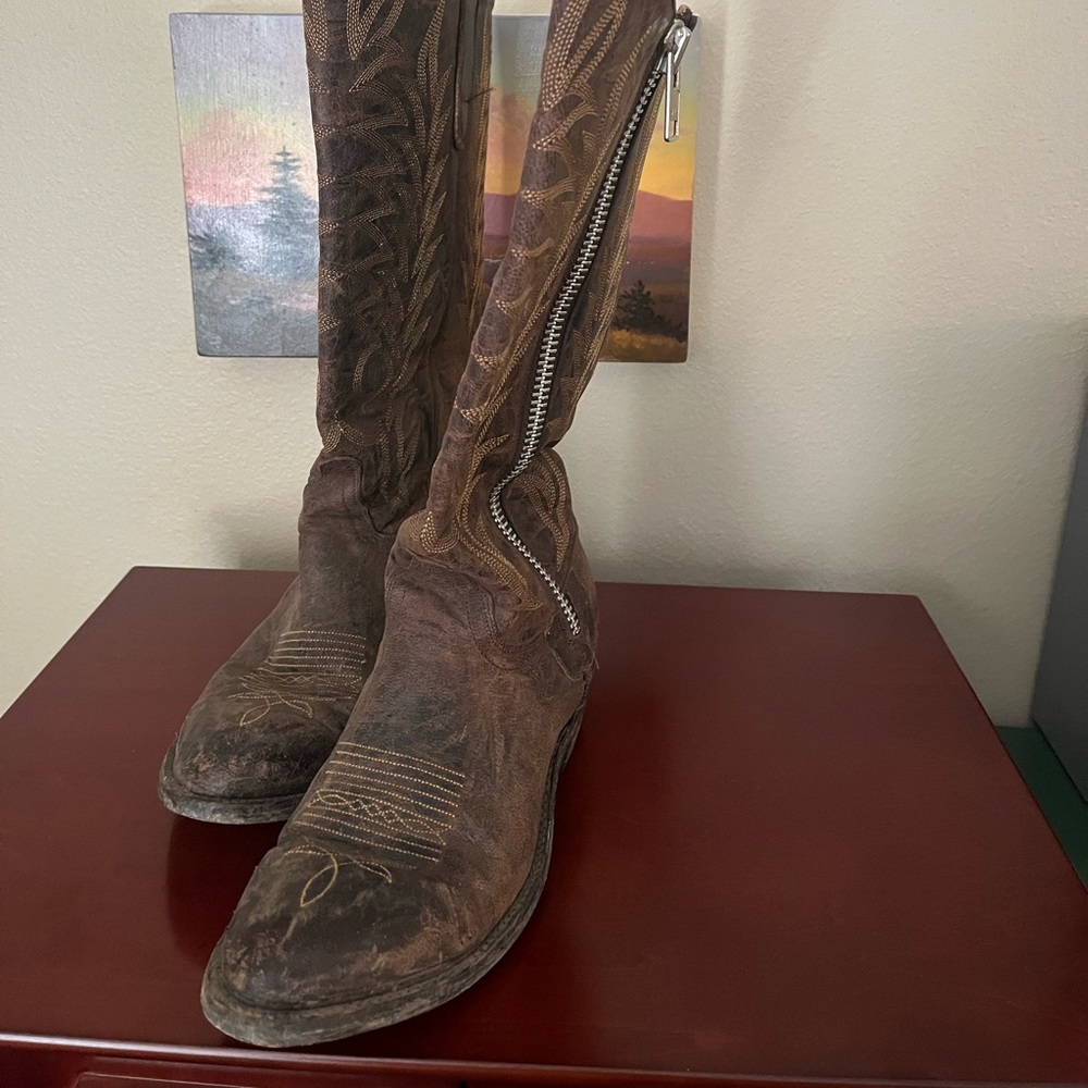 Old Gringo Brown Leather Size 8 Boots